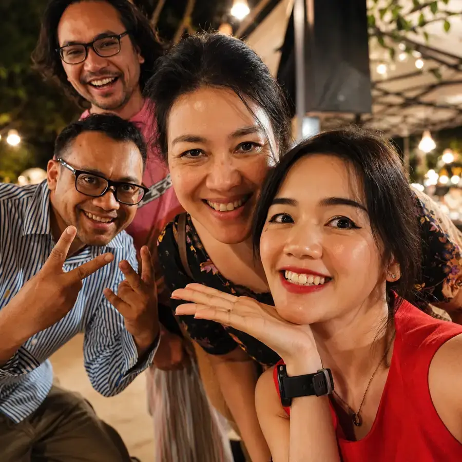 MAHAMU family and friends at Cicada Market Hua Hin